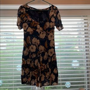 Vintage Button Down Floral Dress ~MinkPink~